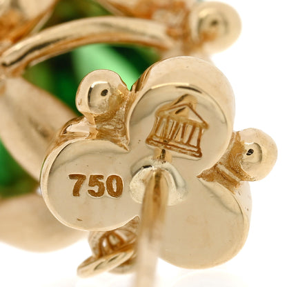 Temple St. Clair 18K Yellow Gold Diamond Tsavorite Drop Earrings 4 of 5