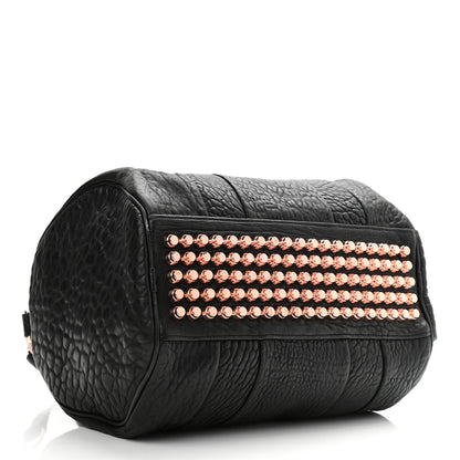 Alexander Wang Pebbled Lambskin Rocco Black Rose Gold Hardware 4 of 9