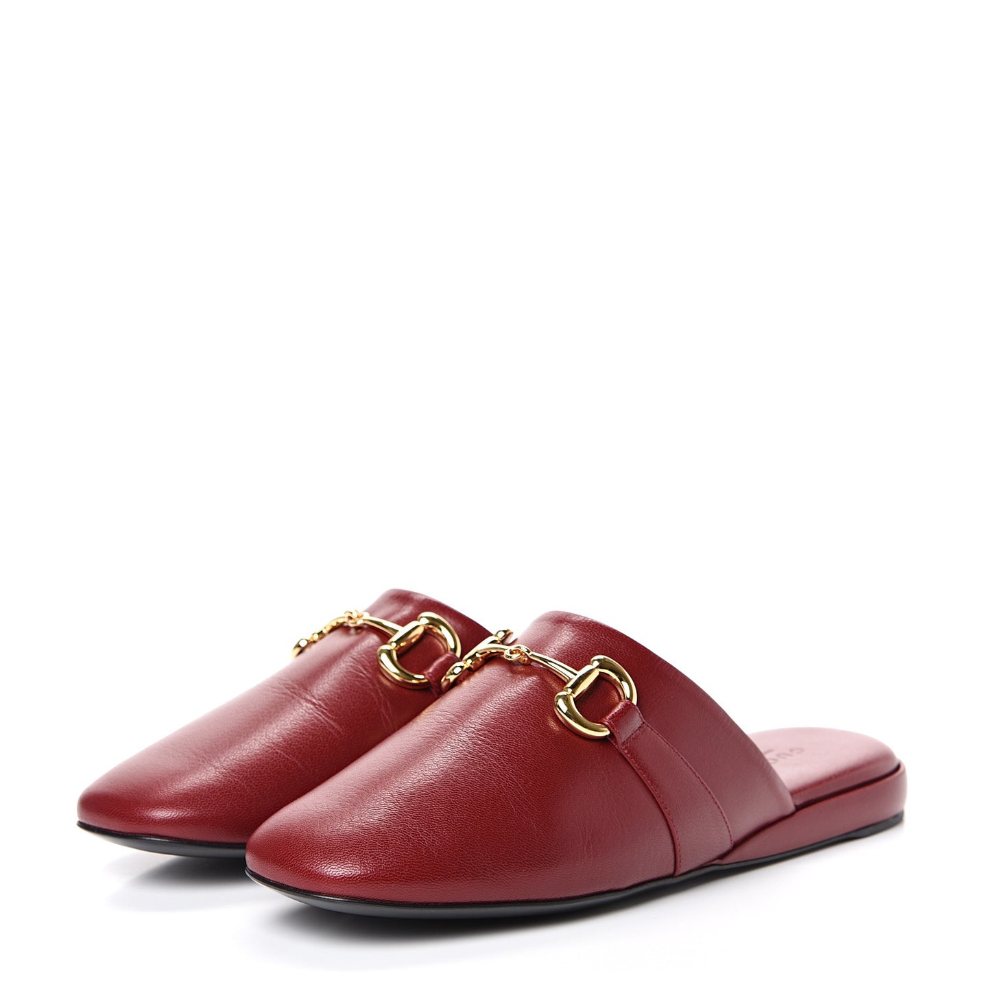 Goatskin Horsebit Pericle Slippers 38.5 Rosso