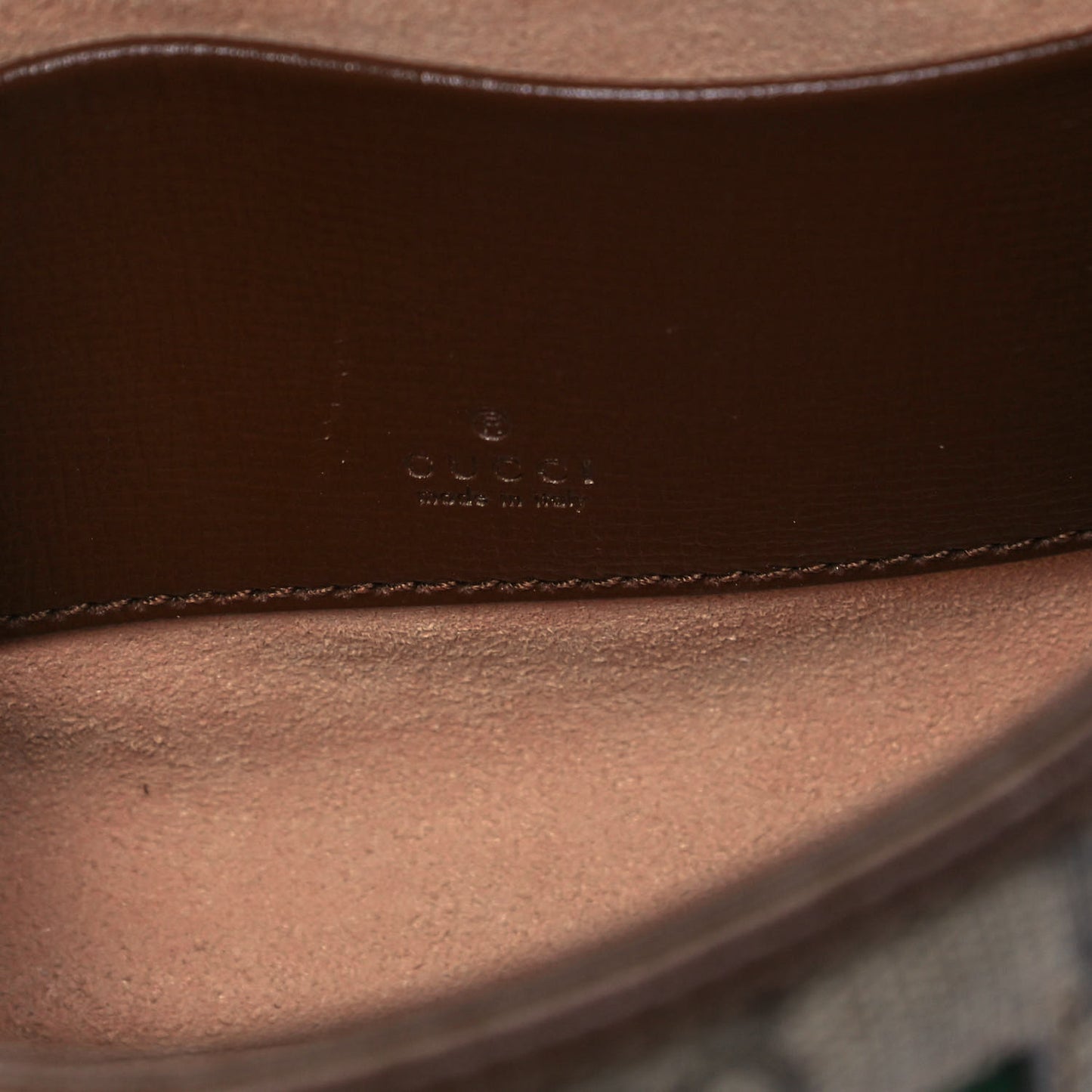 GG Supreme Monogram Azalea Calfskin Web Mini Jackie 1961 Hobo Beige Ebony Brown Sugar