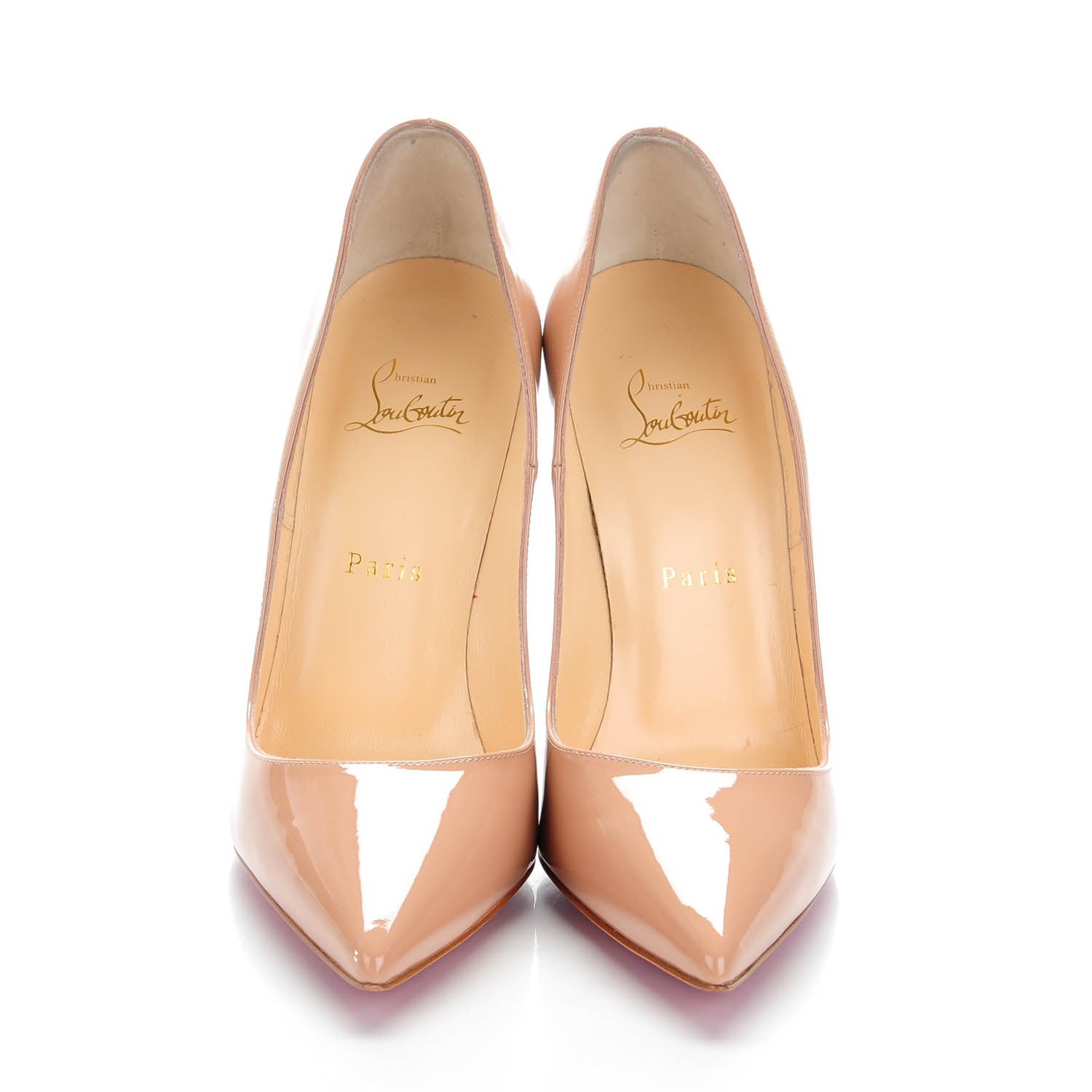 Christian Louboutin Patent So Kate 120 Pumps 39.5 Nude 2 of 7
