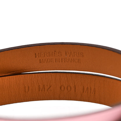 Hermes Swift Mini Kelly Double Tour Bracelet T2 Rose Sakura 4 of 5