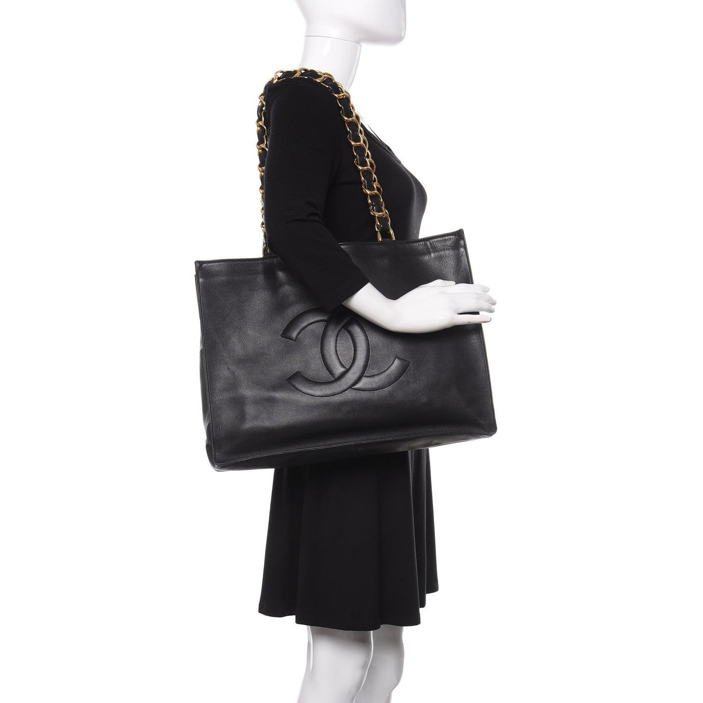 Lambskin CC Tote Black