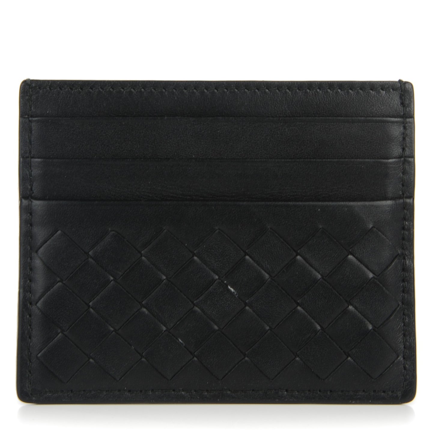 Nappa Intrecciato VN Card Case Nero Black