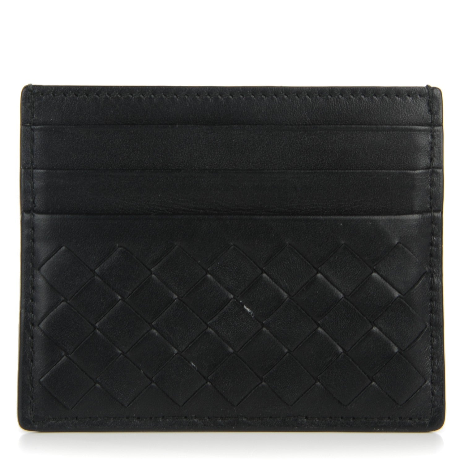 Bottega Veneta Nappa Intrecciato VN Card Case Nero Black 1 of 8