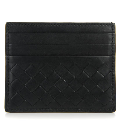 Bottega Veneta Nappa Intrecciato VN Card Case Nero Black 1 of 8