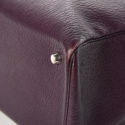 Hermes Chevre de Coromandel Cabana Tote Raisin 12 of 13