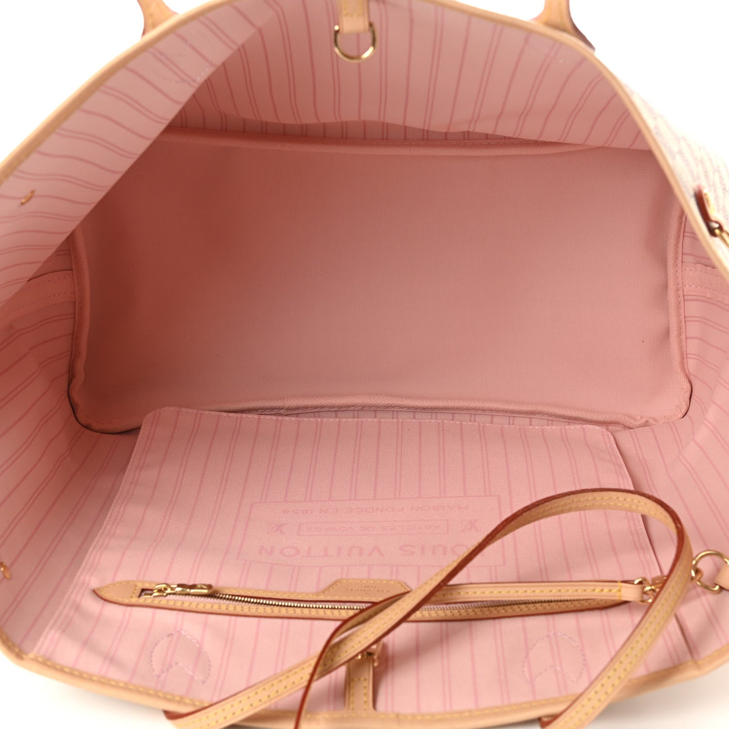 Louis Vuitton Damier Azur Neo Neverfull GM Rose Ballerine 5 of 9