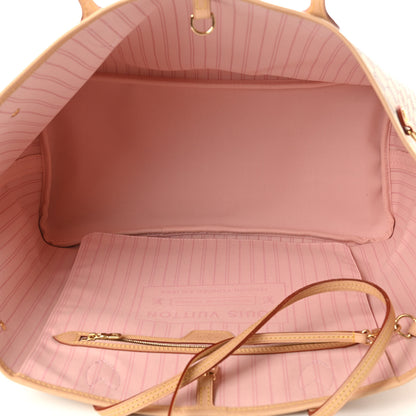 Louis Vuitton Damier Azur Neo Neverfull GM Rose Ballerine 5 of 9