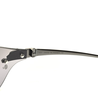 Cartier Panthere De Cartier Rimless Sunglasses Black 6 of 7