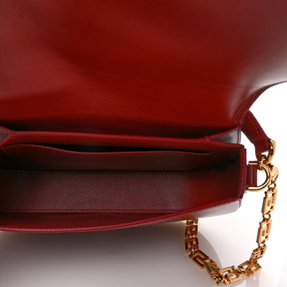 Versace Calfskin Large Greca Goddess Shoulder Bag Red 5 of 12