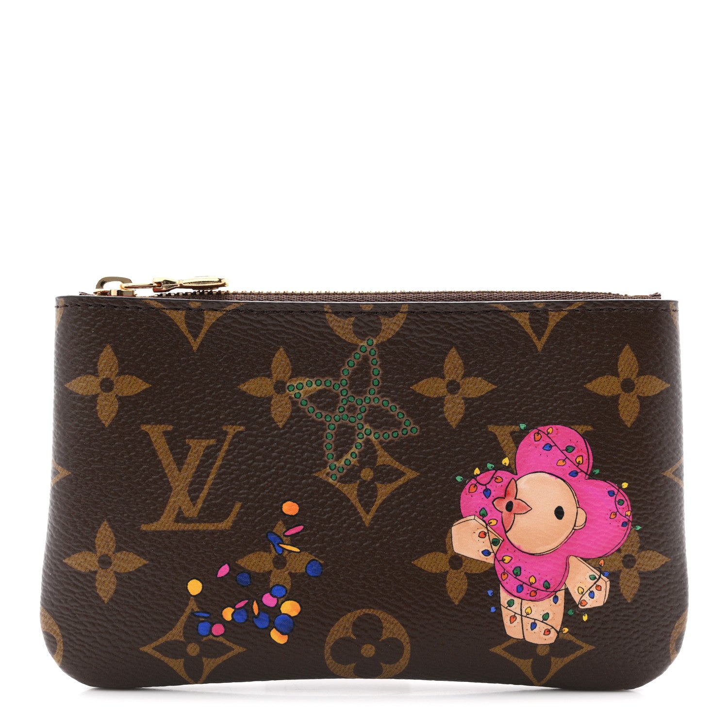 Louis Vuitton Monogram 2025 Vivienne Winter Holiday Key Pouch S Frozen Orchid 1 of 8