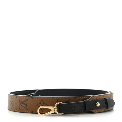 Louis Vuitton Reverse Monogram Bandouliere Shoulder Strap XL Black 1 of 6