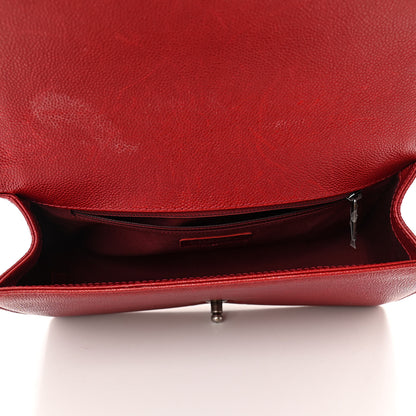 Chanel Caviar Quilted New Medium Boy Flap Dark Red 5 of 12