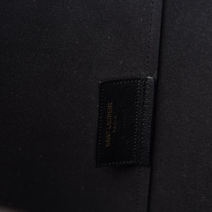 Saint Laurent Calfskin Large Shopping Tote Black 8 of 10