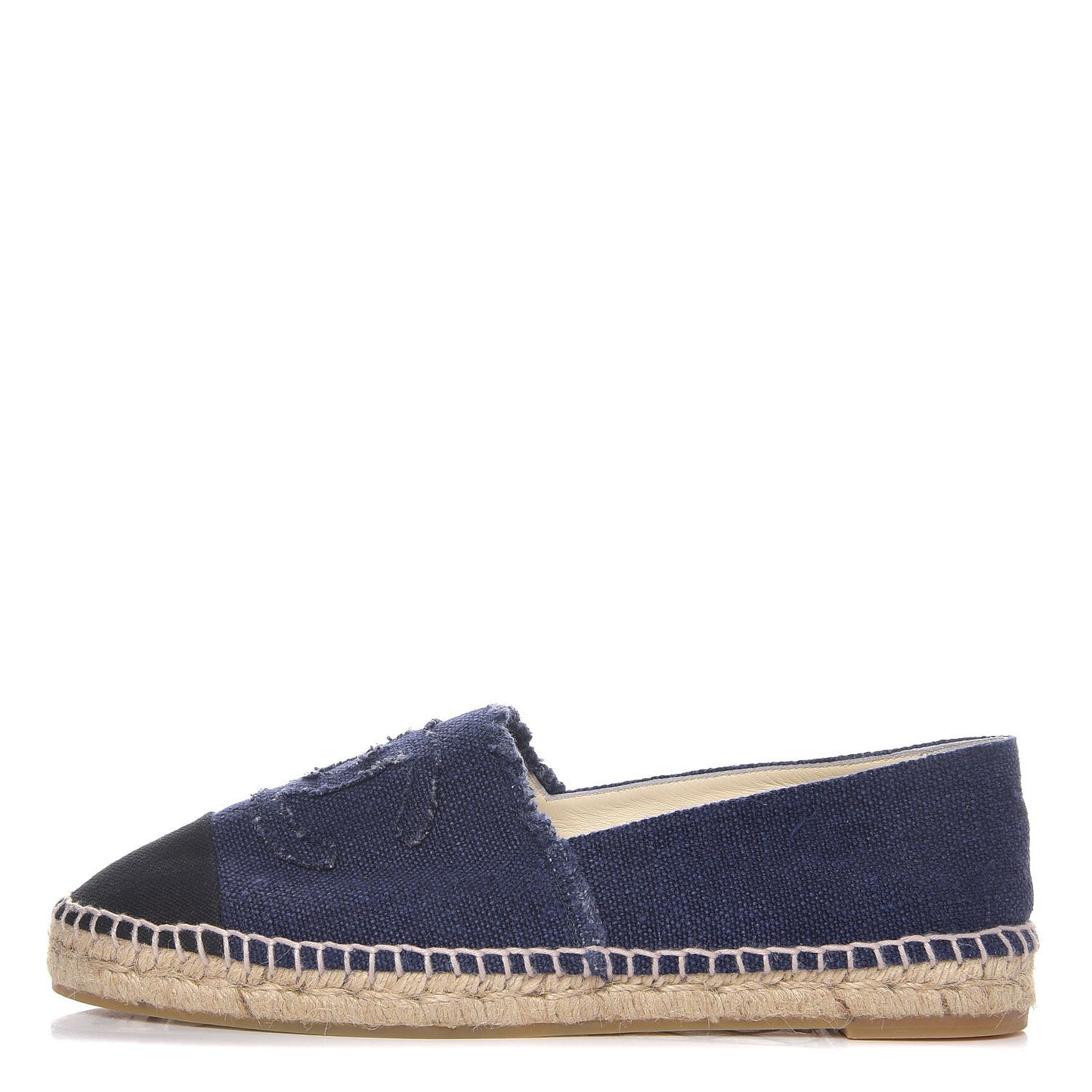 Linen CC Espadrilles 41 Blue Black