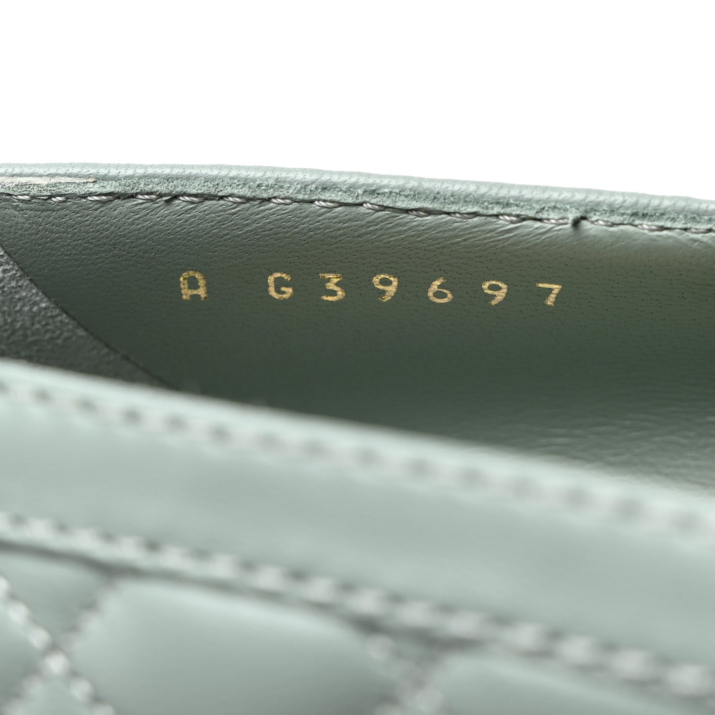 Lambskin Quilted CC Heart Loafers 37.5 Light Blue