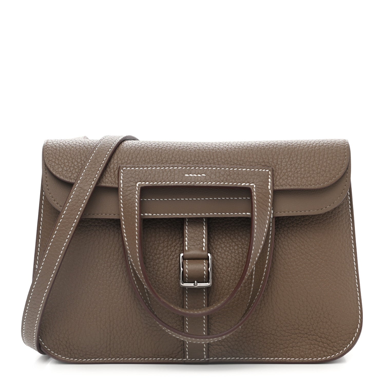 Hermes Taurillon Clemence Halzan 25 Etoupe 1 of 13