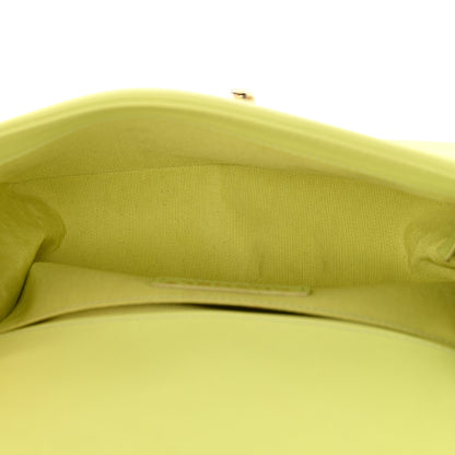 Chanel Calfskin Chevron Quilted Small Boy Flap Light Green 5 of 13