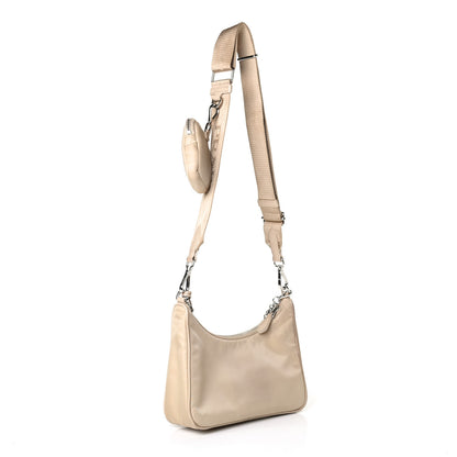 Prada Nylon Re-Edition 2005 Shoulder Bag Deserto 2 of 4