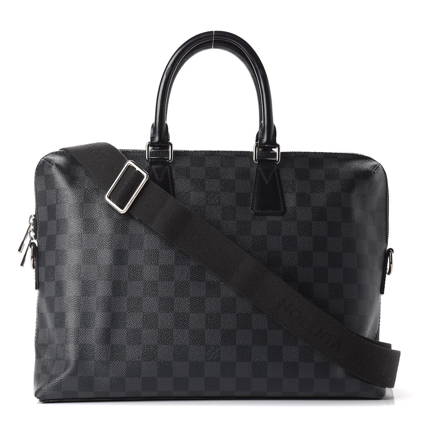 Damier Graphite Porte-Documents Jour