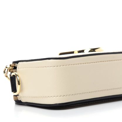Marc Jacobs Saffiano Small Snapshot Camera Bag Cloud White Multicolor 6 of 10