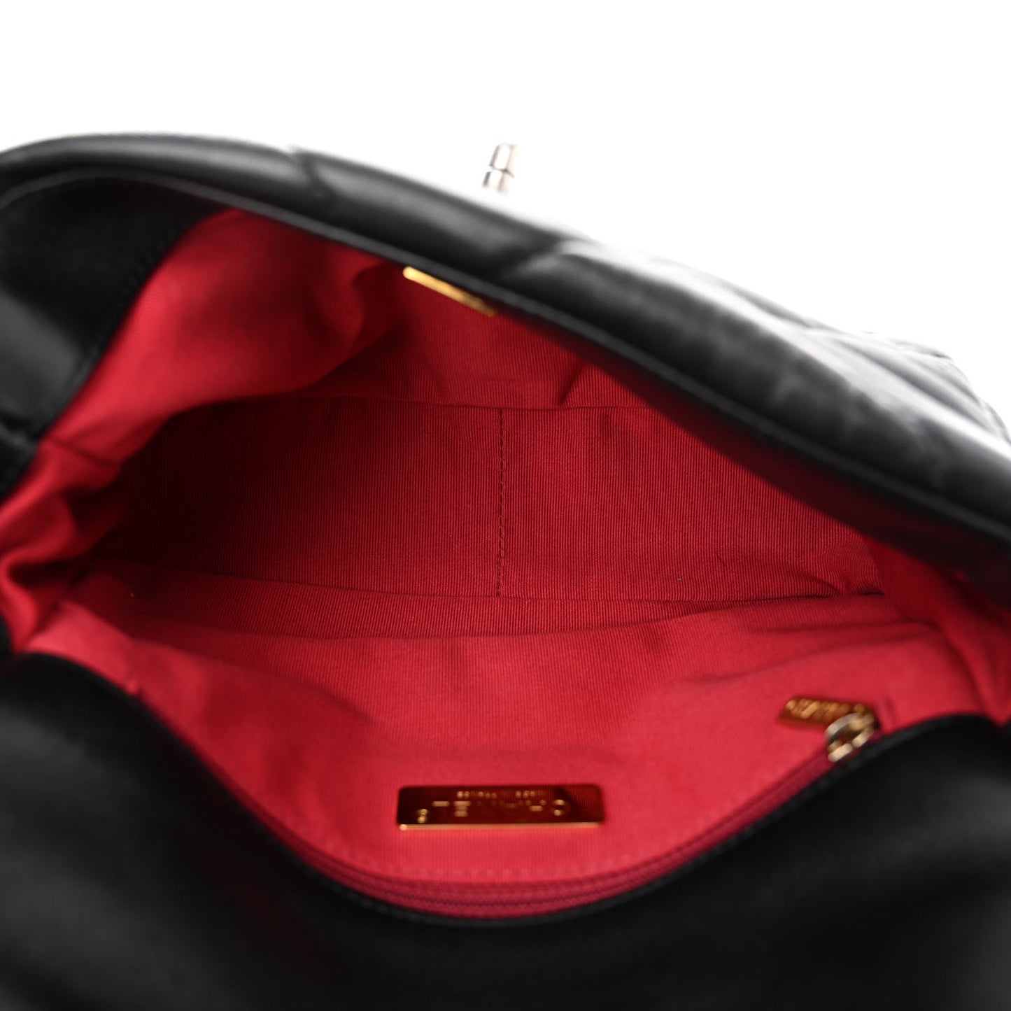 Lambskin Quilted Medium Chanel 19 Flap Black