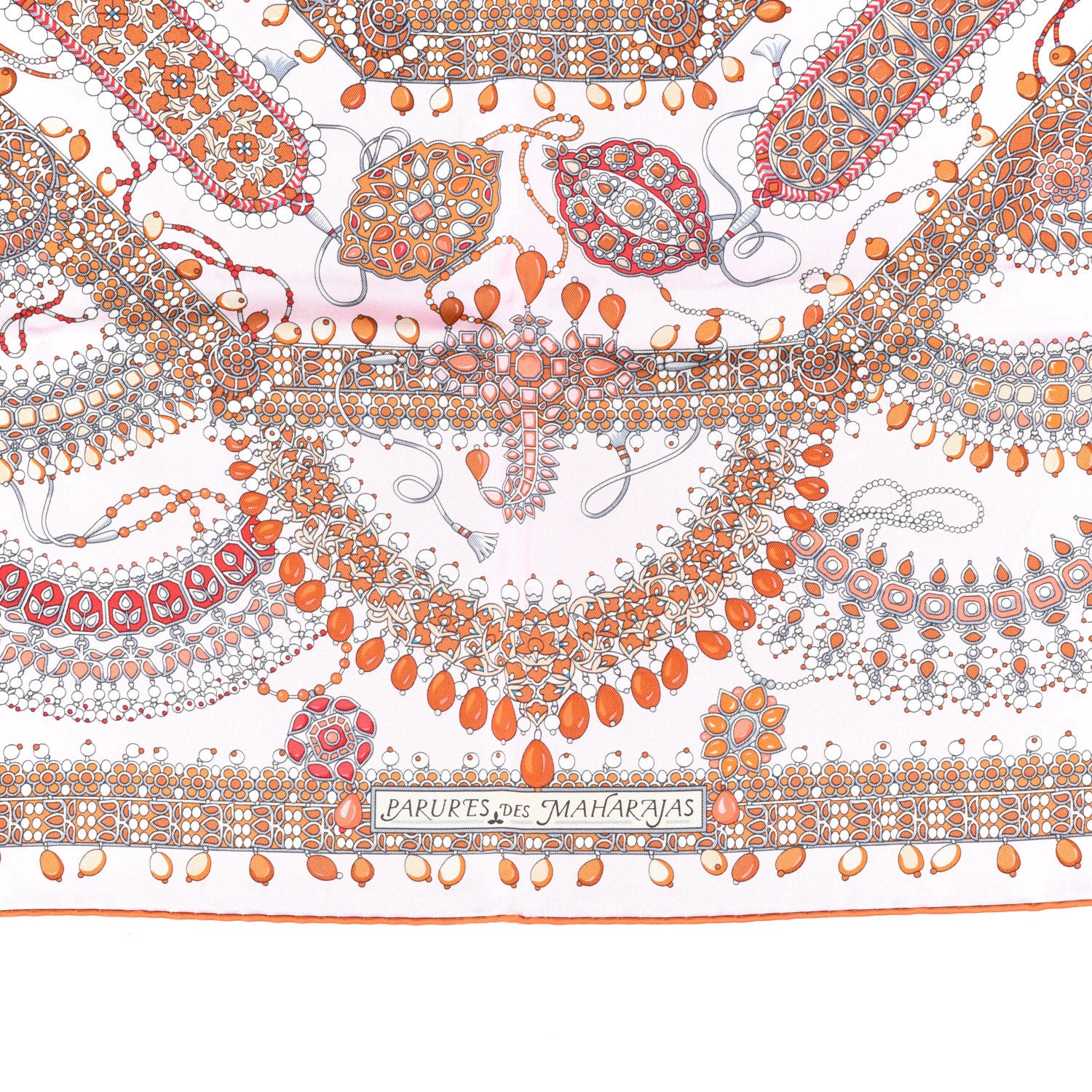 Hermes Silk Parures Des Maharajas Scarf 90 3 of 7