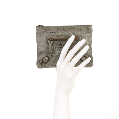 Balenciaga Chevre M Porte-Monnaie Coin Purse Grey 2 of 7