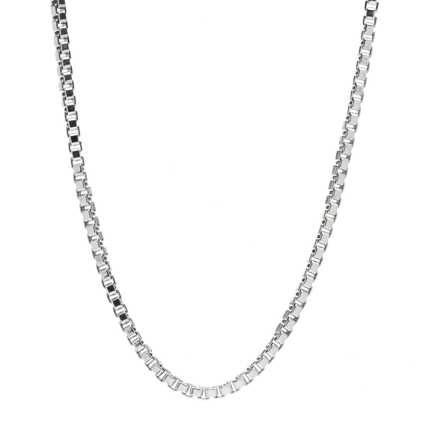 Sterling Silver 4mm Venetian Link Necklace