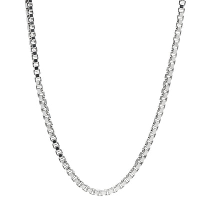 Tiffany Sterling Silver 4mm Venetian Link Necklace 1 of 4