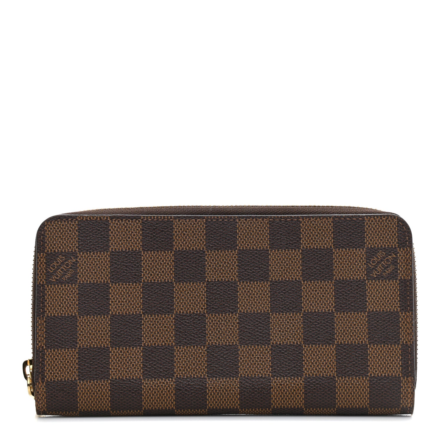 Louis Vuitton Damier Ebene Zippy Wallet Rose Ballerine 1 of 8