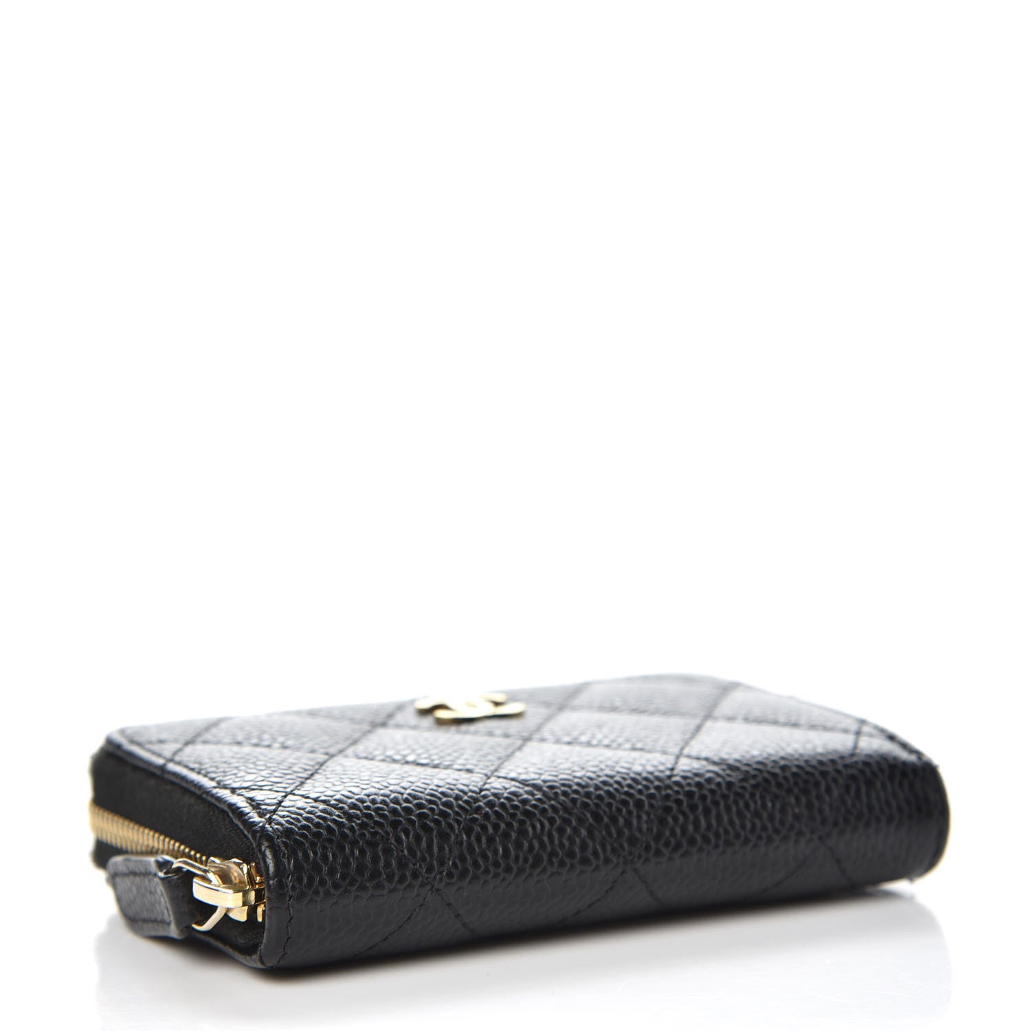 Chanel Caviar Quilted Zip Coin Purse Black 4 of 8