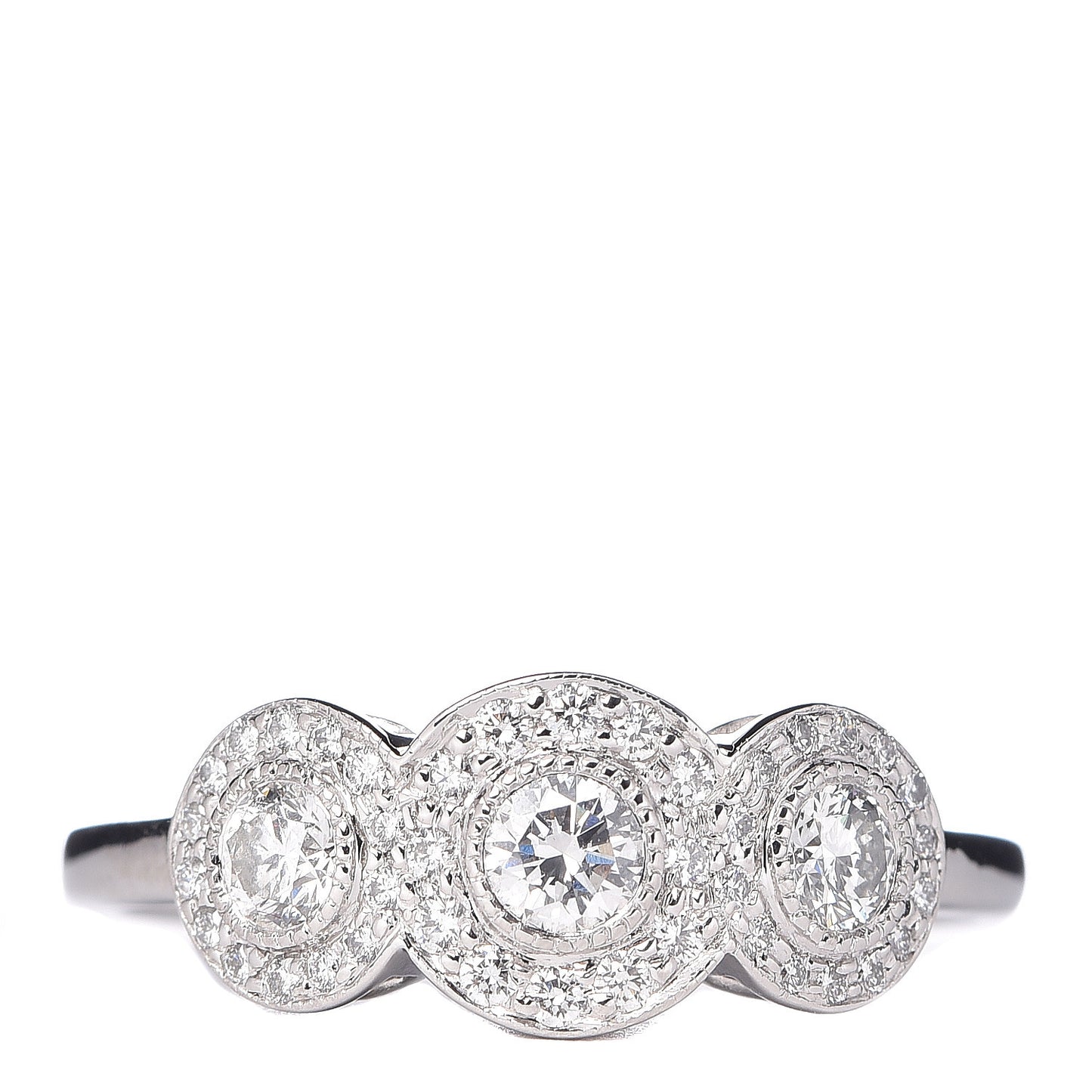 Platinum Diamond Circlet Ring 58 8.25