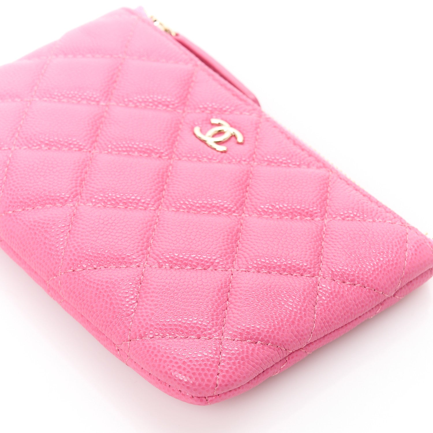 Chanel Caviar Quilted Small Cosmetic Case Pink 10 of 11