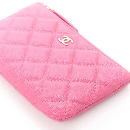 Chanel Caviar Quilted Small Cosmetic Case Pink 10 of 11