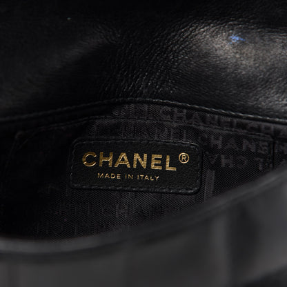 Chanel Lambskin Quilted Mini Chocolate Bar Camellia Flap Black 10 of 11