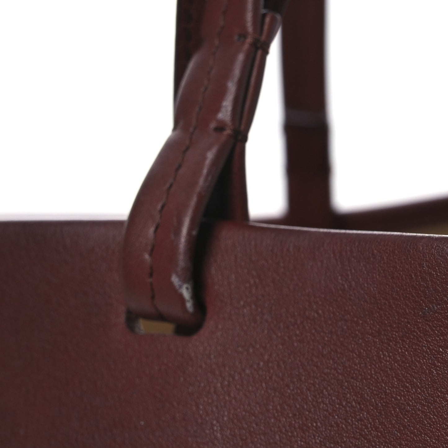 Polished Saddle Calfskin Park Tote Three Cognac
