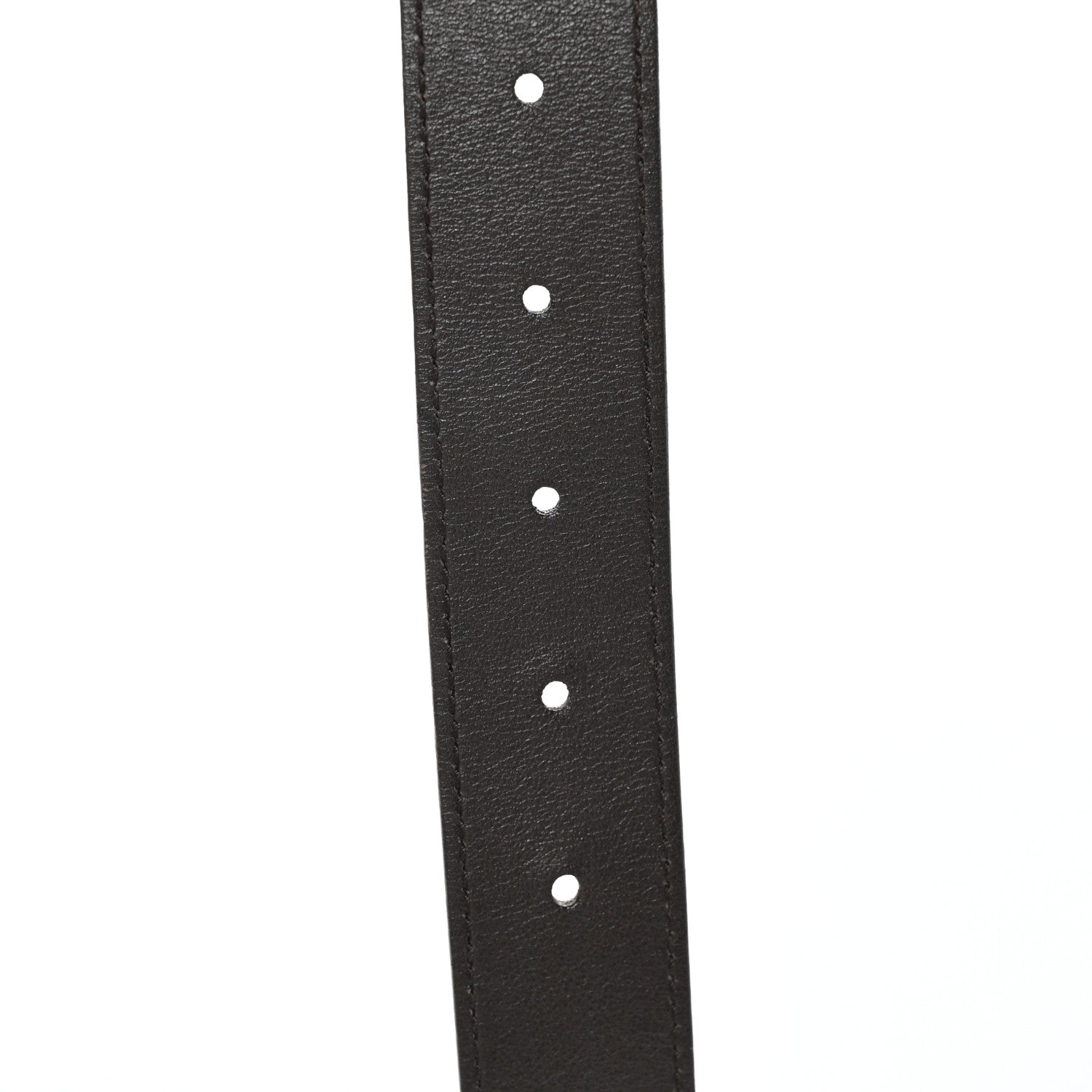 Gucci Calfskin Double G 30mm Belt 80 32 Dark Cocoa 4 of 5