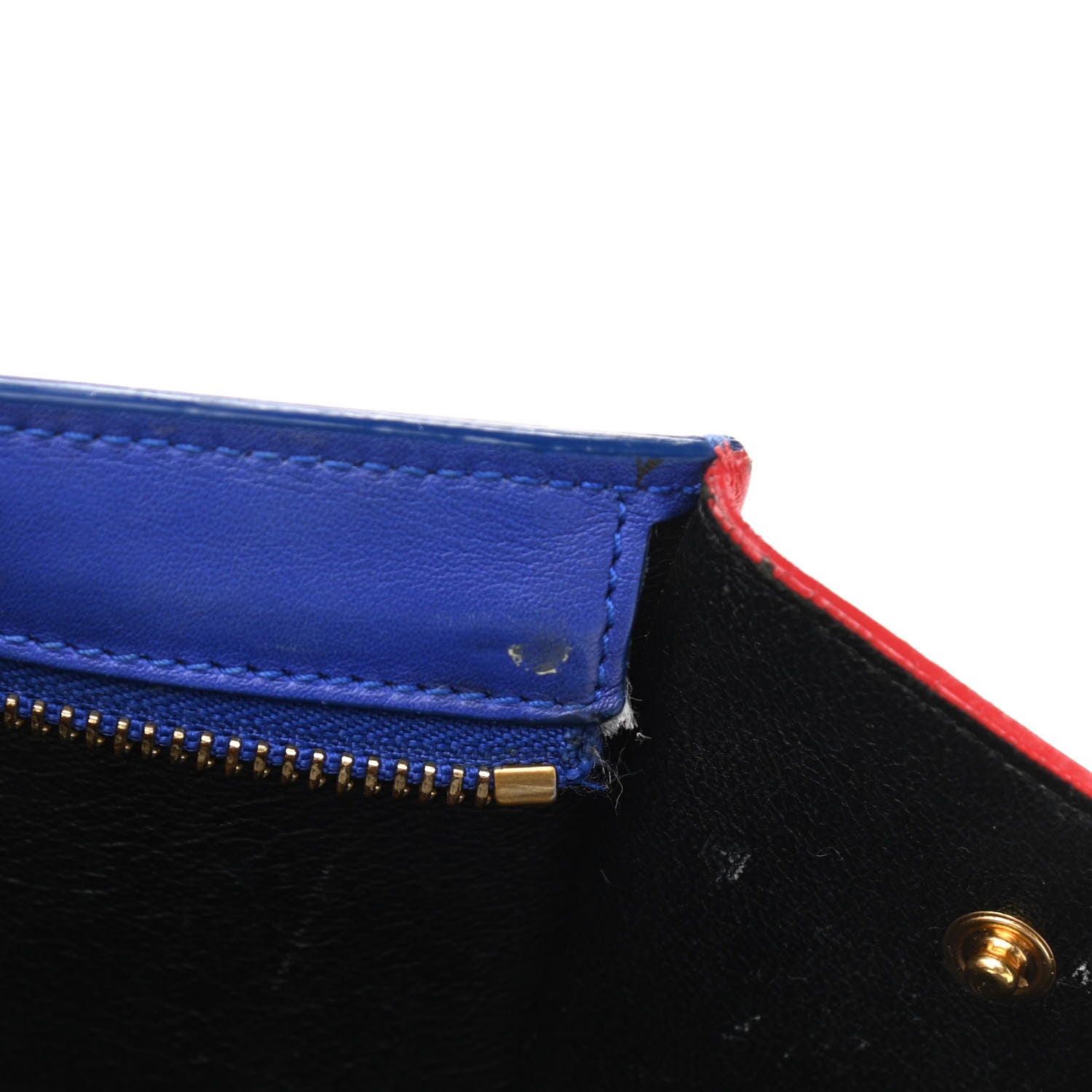 Celine Smooth Calfskin Medium Tri-Color Trapeze Black 11 of 22