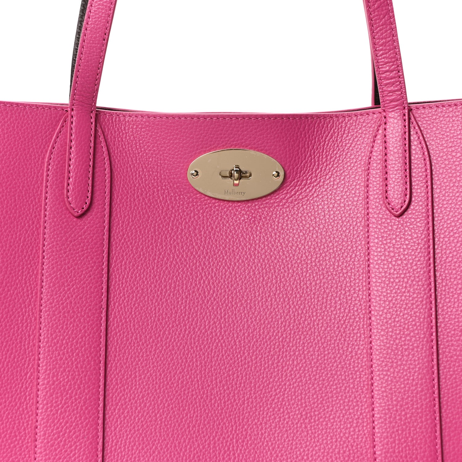 Mulberry Small Classic Grain Bayswater Tote Pink 8 of 11