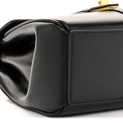 Celine Satinated Calfskin Mini 16 Top Handle Bag Black 12 of 16