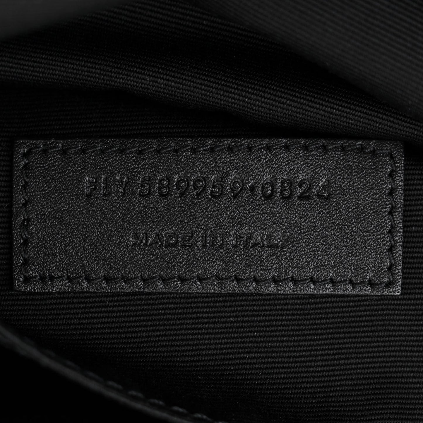 Grain De Poudre Monogram Belt Bag Black