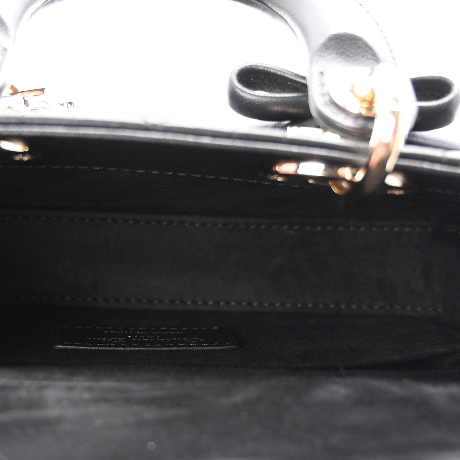 Christian Dior Lambskin Cannage Small Lady D-Joy Black 5 of 11