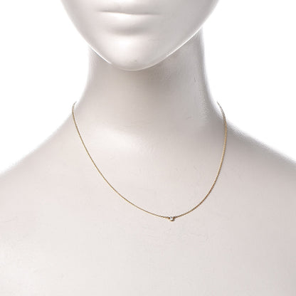 Tiffany 18K Yellow Gold Diamond .05ct Elsa Peretti Diamonds by the Yard Pendant Necklace 2 of 9