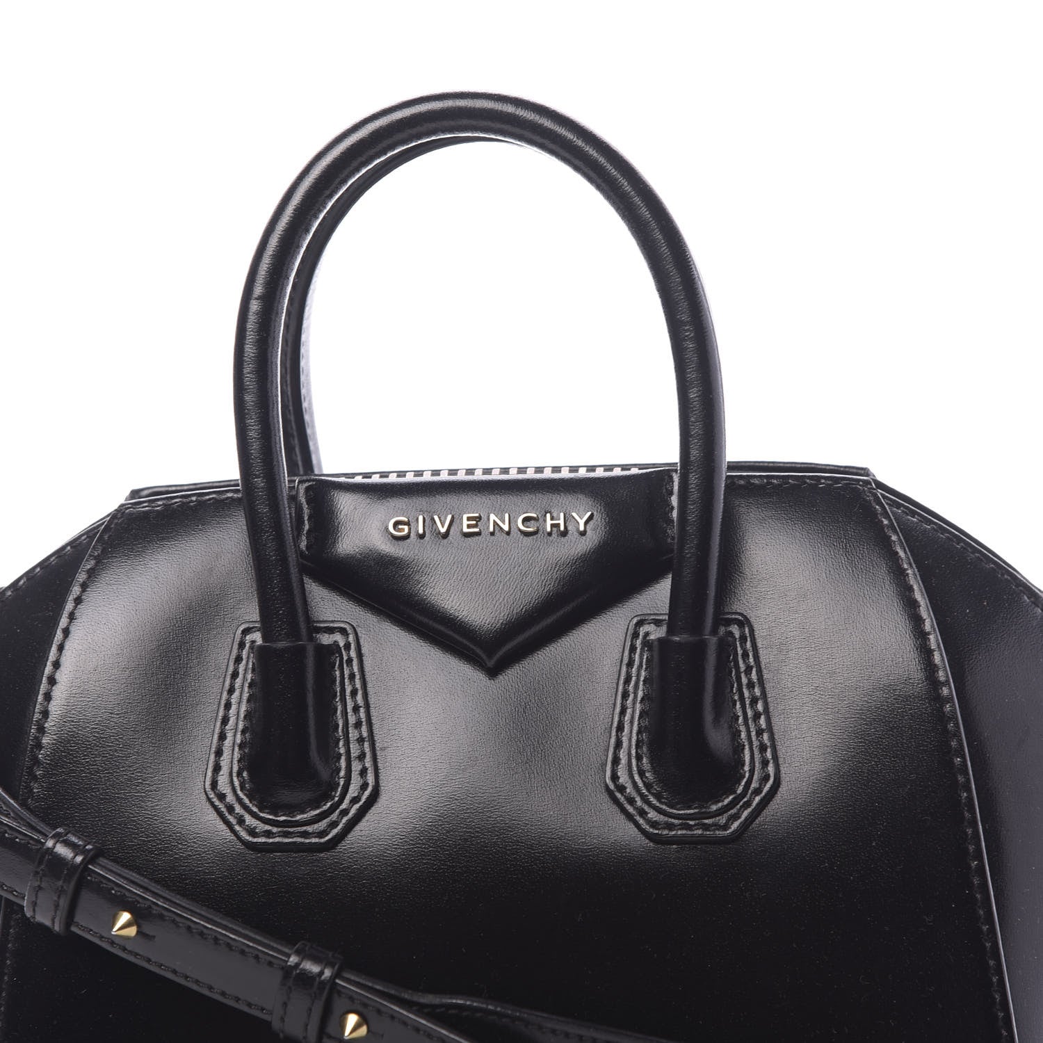 Givenchy Shiny Lord Calfskin Mini Antigona Black 8 of 13