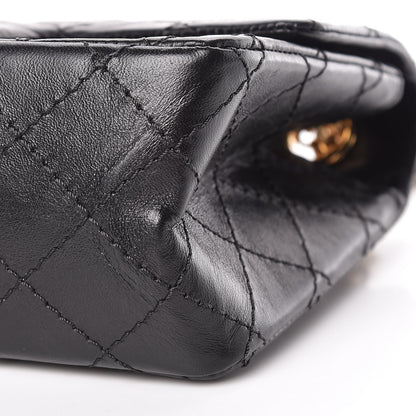 Chanel Aged Calfskin Quilted 2.55 Reissue Mini Flap Black 10 of 11