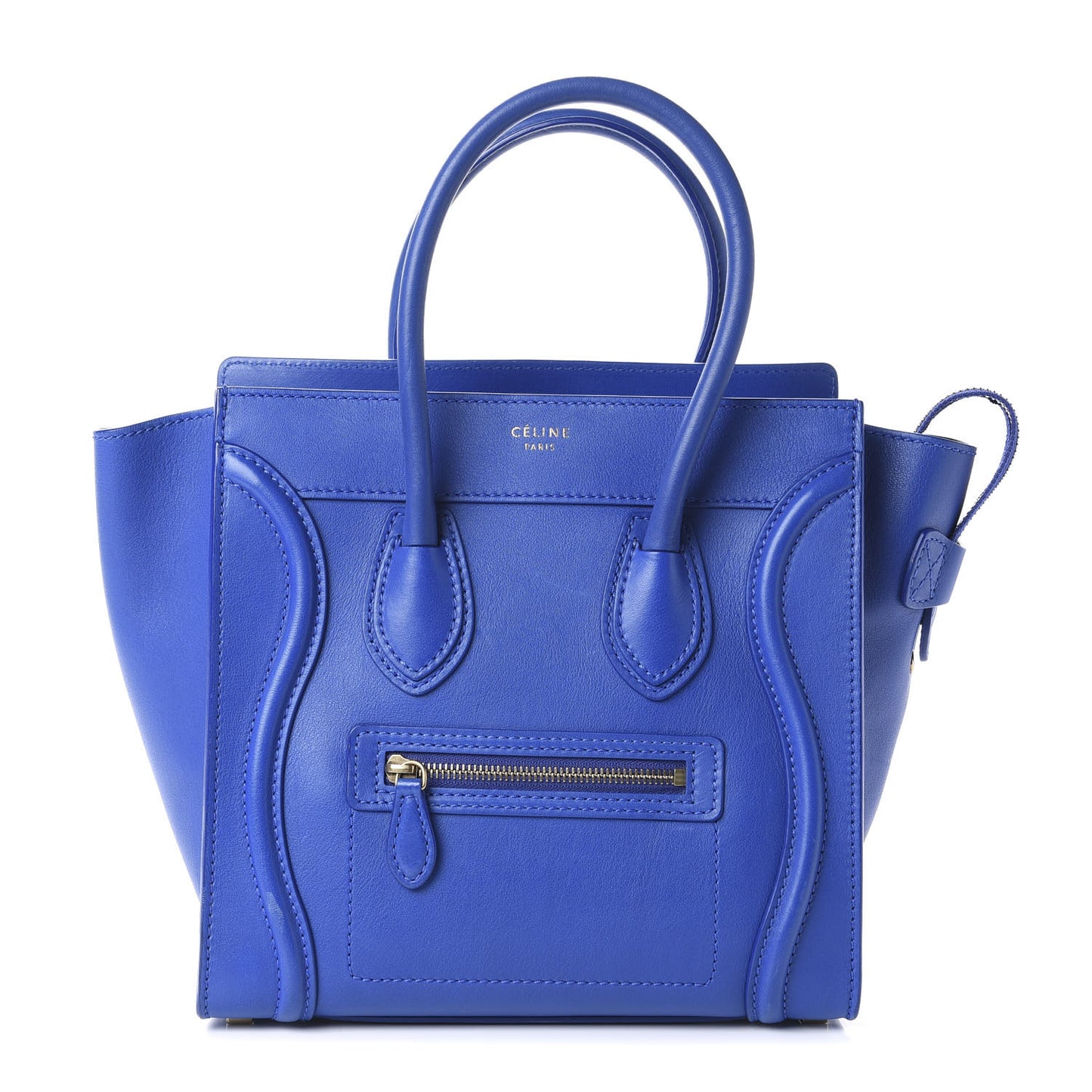 Smooth Calfskin Micro Luggage Royal Blue