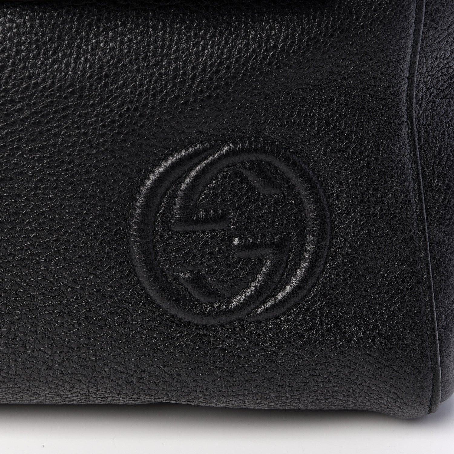 Gucci Pebbled Calfskin Soho Carry On Duffle Black 11 of 11