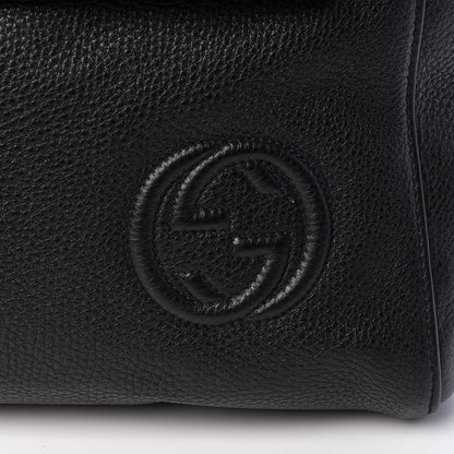 Gucci Pebbled Calfskin Soho Carry On Duffle Black 11 of 11
